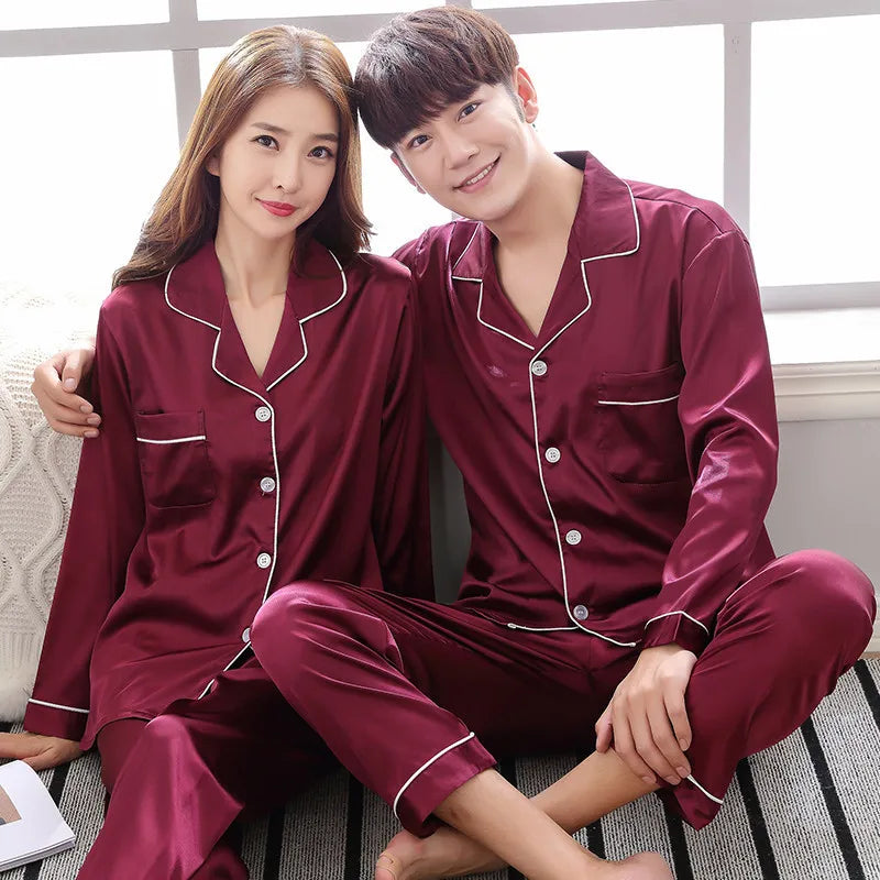 Black Nightwear Shirt Pants Sleep Pajamas Sets