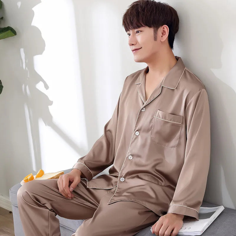 Black Nightwear Shirt Pants Sleep Pajamas Sets