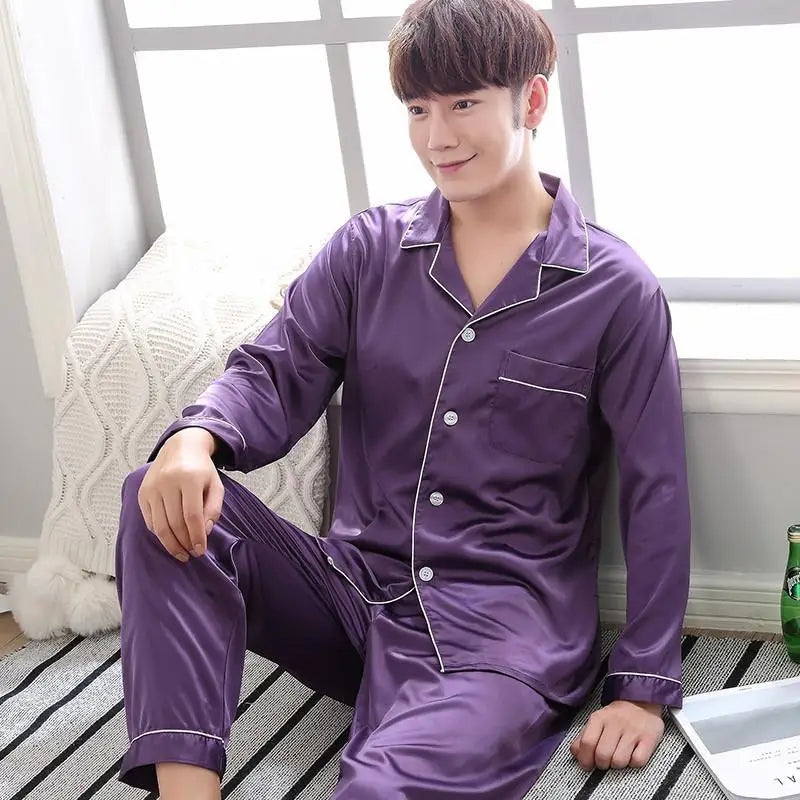 Black Nightwear Shirt Pants Sleep Pajamas Sets