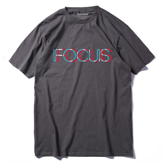 100% Cotton Short Sleeve Fucus Printed Tshirt