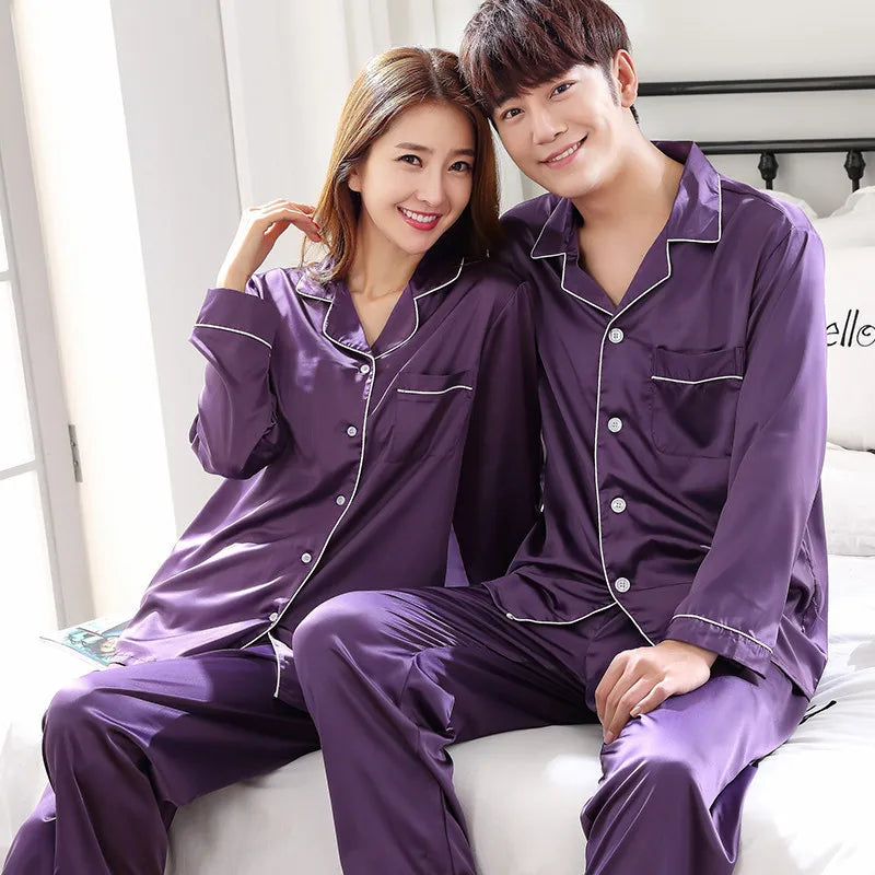 Black Nightwear Shirt Pants Sleep Pajamas Sets